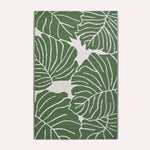 Luxury Outdoor Rug Waterproof Reversible For Garden Patio 100% Recycled, Green Ada Botanical | 180cm x 270cm | Green