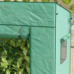 Lean-to Tomato Growhouse W/ Roll-up Door | Green