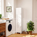 HOMCOM Tall Storage Cabinet With Adjustable Shelves And Double Doors