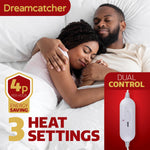 Deluxe Electric Blanket Fully Fitted Polar Fleece Heated Bed Underblanket 3 Heat Settings | Single | White