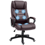 High Back Vibration Massage Chair | Brown