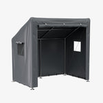 6 X 4ft Outdoor Garden Storage Shelter Bike Tent With Roll-up Zipper Door | Grey