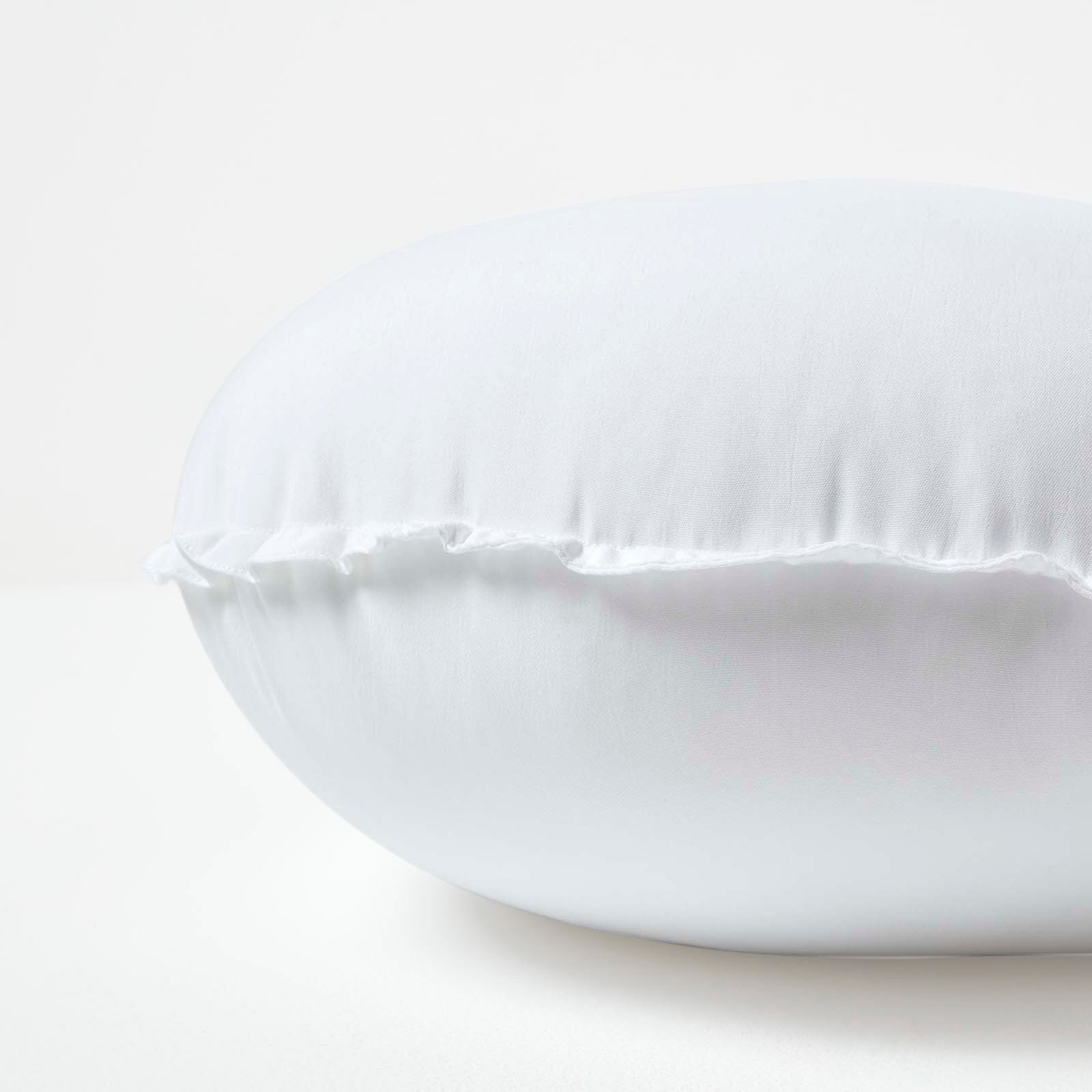 Super Microfibre Round Circular Shaped Cushion Pad | 50cm x 50cm | White