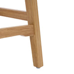 Breeins Set Of 2 Chenille Upholstered Bar Stools With Wooden Base