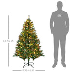5ft Pre-lit Christmas Tree Artificial Spruce Holiday Décor W/ Metal | 5ft | Green