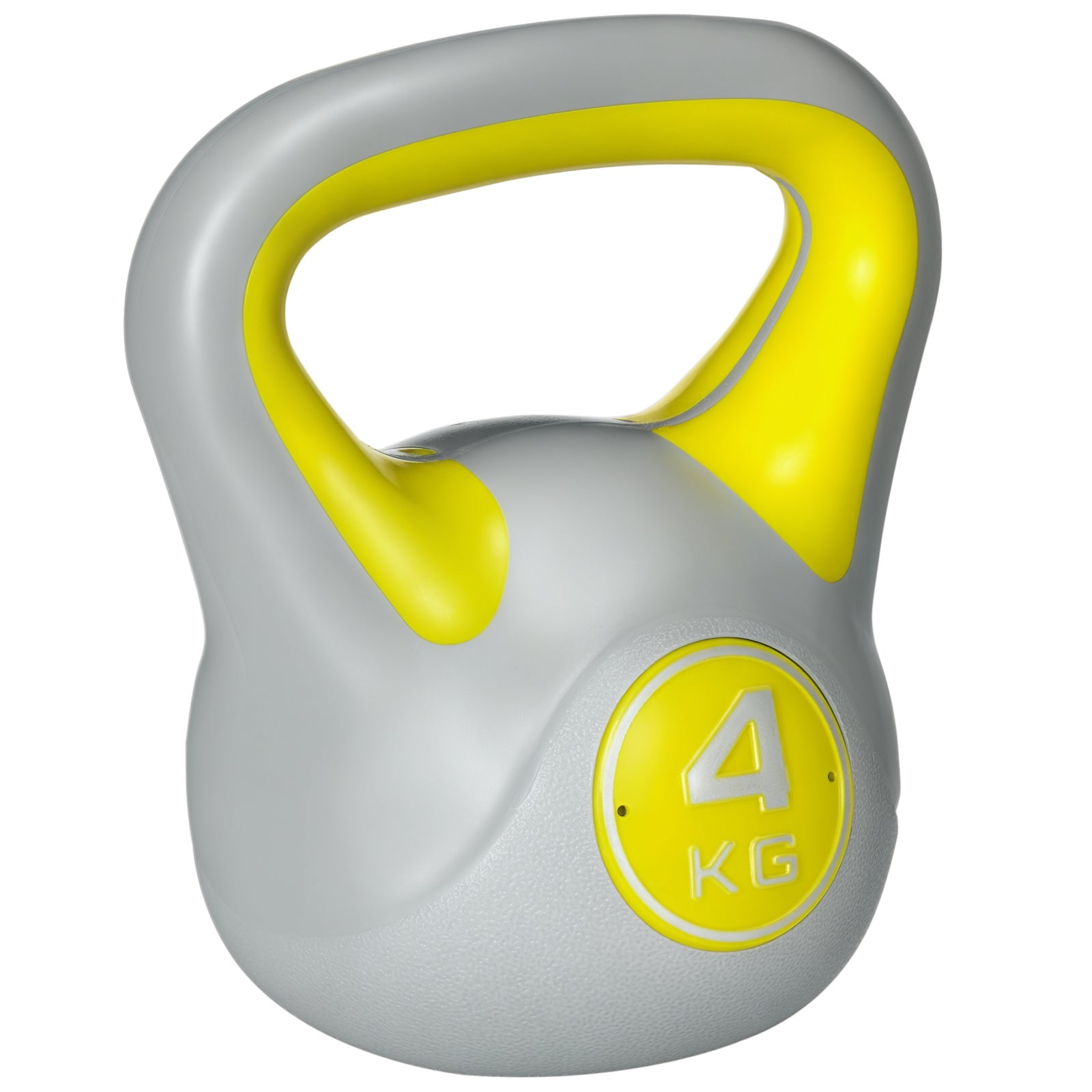 4kg Kettle Bell With Handle For Home Gym | Yellow