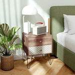 2-drawer Nightstand, Sofa Bedside Table For Living Room