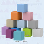 12 Piece Soft Play Blocks Soft Foam Toy Building Stacking Block For Kids | Blue