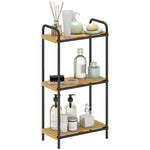 Bamboo Bathroom Shelf, Freestanding Shelving Unit | 3 Tier | Natural
