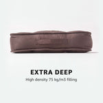 Faux Suede Armchair Booster Cushion | 50cm x 50cm | Chocolate