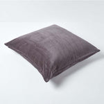 Luxury Cotton Velvet Cushion Cover | 60cm x 60cm | Dark Grey