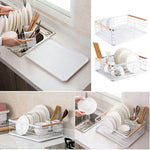 Kitchen Dish Drying Rack Iron Iron Dish Drainer | White