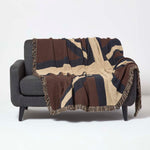 100% Cotton Hand Woven Union Jack Flag Throw - Limited Edition, 150 X 200 Cm