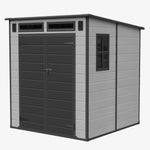 Breeins 6 X 6ft Outdoor Garden Pent Roof Tool Storage Shed