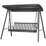 3-seat Garden Swing Chair, Outdoor Canopy Swing Glider