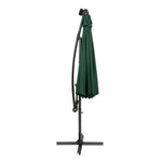 Led Cantilever Parasol 3m | Green
