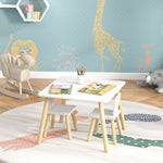 3 Pieces Toddler Table And Chair Set For Nursery, Playroom, Classroom