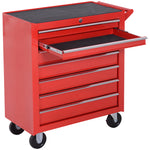 Roller Tool Cabinet Storage Chest Box Garage Workshop 7 Drawers Red | Red