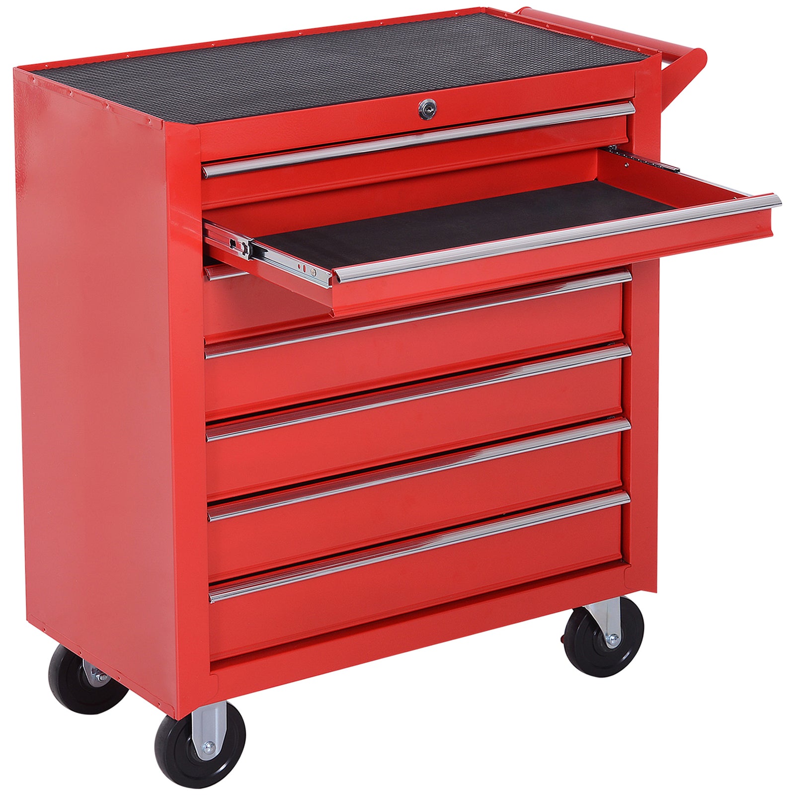 Roller Tool Cabinet Storage Chest Box Garage Workshop 7 Drawers Red | Red