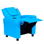 Kids Recliner Armchair Games Chair Children Seat Girls Boys Sofa | Blue