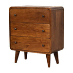 Solid Mango Wood Mini Curved Chestnut Chest
