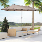 4.6m Double-sided Sun Umbrella - NO BASE | Tan