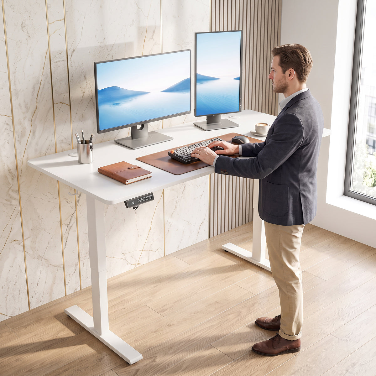 HOMCOM Standing Desk Memory Control Adjustable