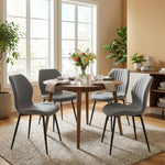 Set Of 4 Chic Dining Chairs | Grey