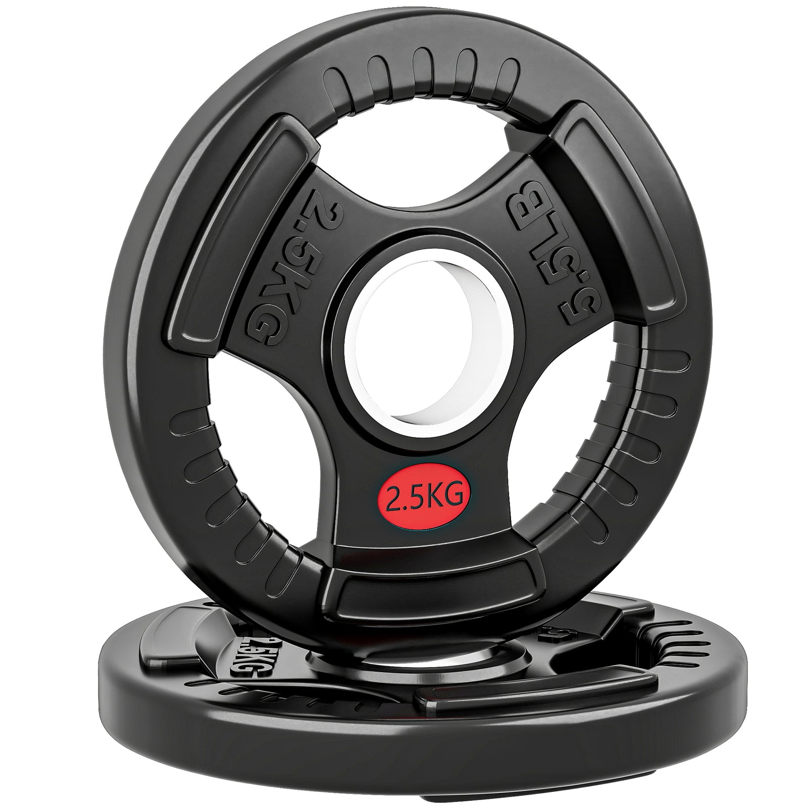 Olympic Weight Plates, Weight Plate Discs | 2 x 2.5kg | Black