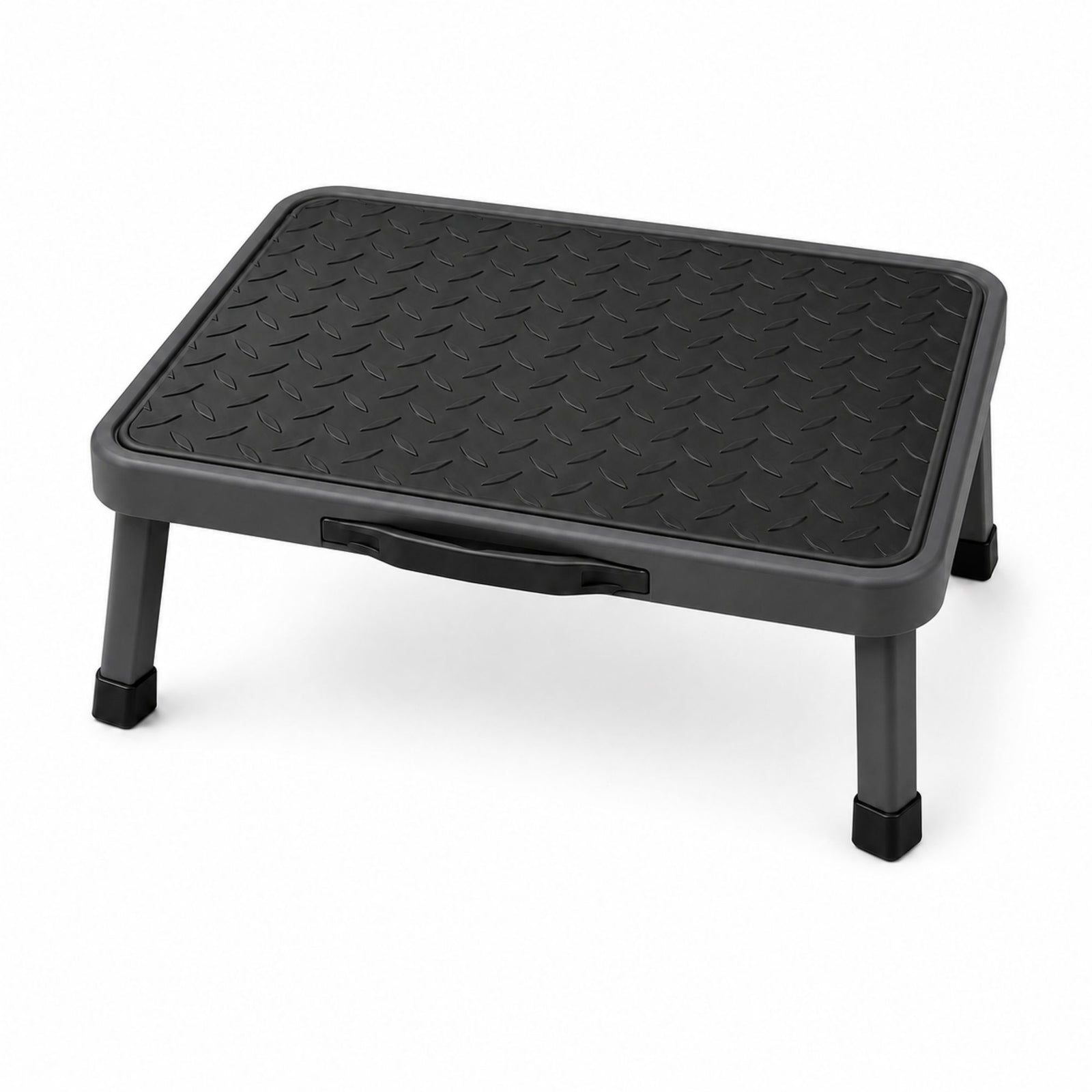 Folding Step Stool Premium, Heavy-duty Steel Home Diy Step Stool 150kg Capacity | Grey