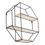 Octagonal Metal Floating Wall Display Shelf