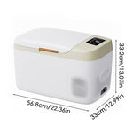 16l / 23l Car Refrigerator Portable Compressor Car Fridge Freezer Electric Cooler Box With 12/24v Dc Down To -20℃ | Large | Green
