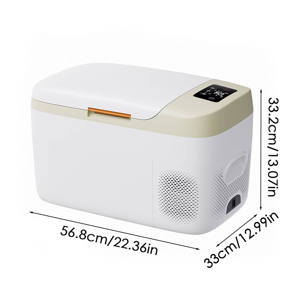16l / 23l Car Refrigerator Portable Compressor Car Fridge Freezer Electric Cooler Box With 12/24v Dc Down To -20℃ | Large | Green