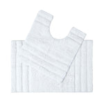 Spa Supreme Luxury Bath Mat | Bath  Pedestal Set | White