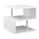 Coffee End Table Side Tv Sofa Stand Office | White