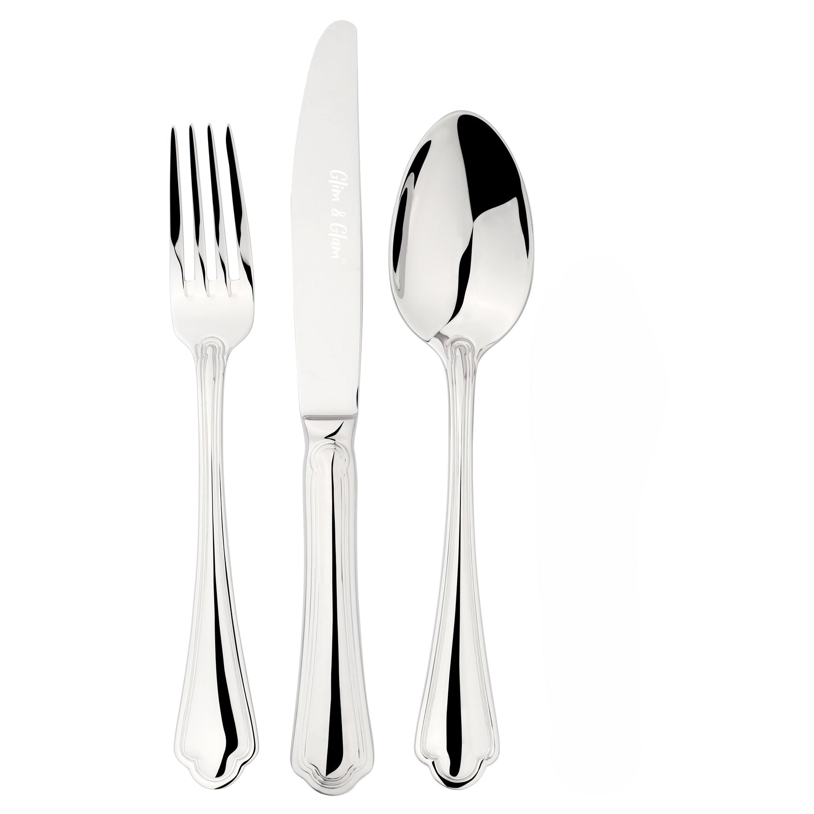 Cutlery Sets Stainless Steel 18/8 Catering Alhambra | 12 Piece | Silver