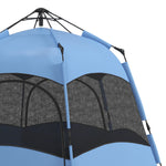 4 Person Pop Up Tent Camping Festival Hiking Shelter Family | Blue