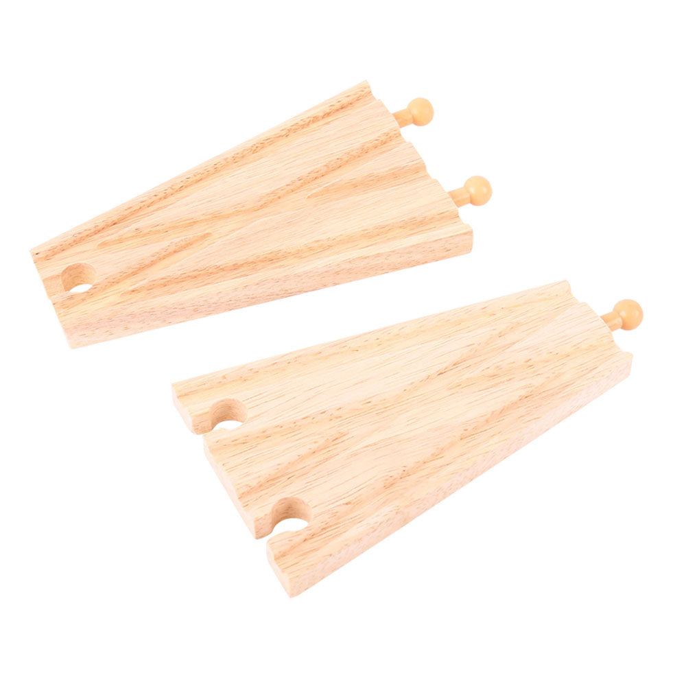Bigjigs Toys 2 Track Splitter Pieces for Wooden Train Sets