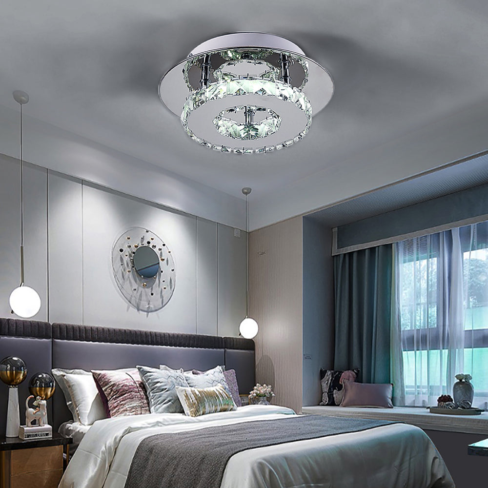 Modern Small Crystal Led Ceiling Light