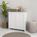 Tilt-out Laundry Storage Cabinet With 2 Compartment Hampers