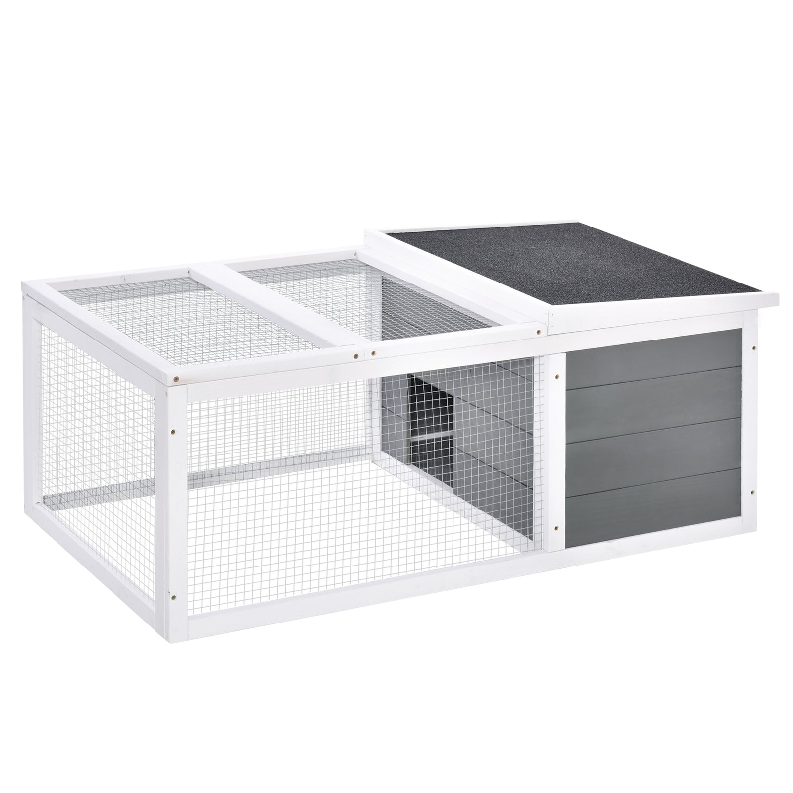 Rabbit Hutch Animal Cage Pet Run Cover, With Water-resistant Asphalt Roof