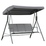 3 Seater Garden Swing Patio Hammock With Canopy For Outdoor