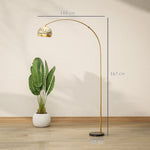 Arc Floor Lamp For Living Room, Free Standing Tall Lamp