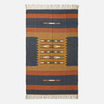 Lundi Kilim  Cotton & Jute Rug | 120cm x 180cm | Orange