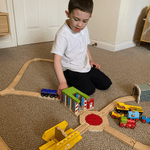 Recycling Skip for Wooden Construction Train Set