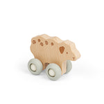 Wooden Farm Animal On Wheels (Sheep)