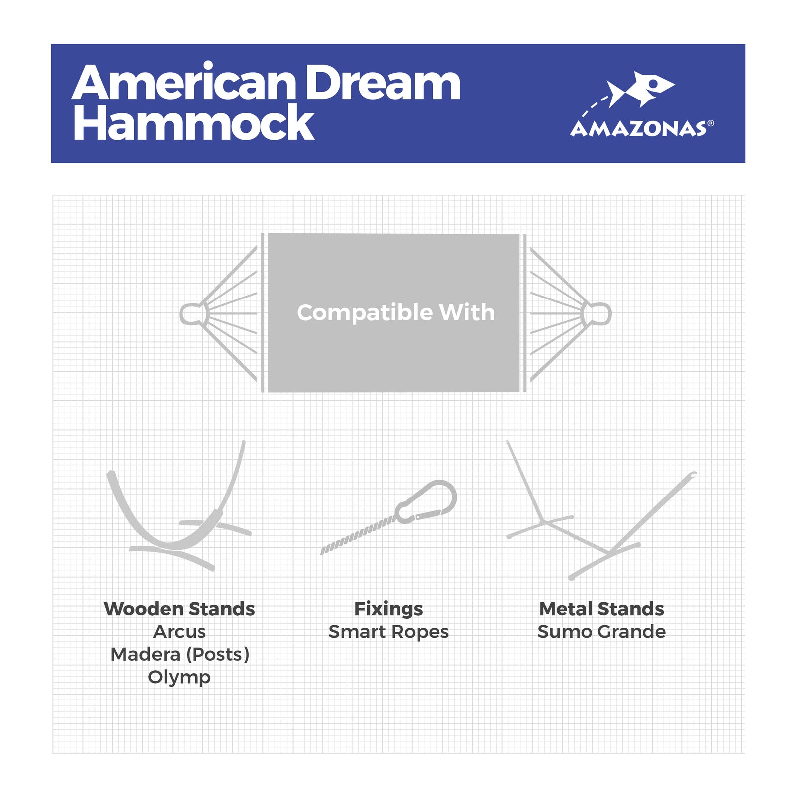 American Dream Double Garden Hammock - Petrol