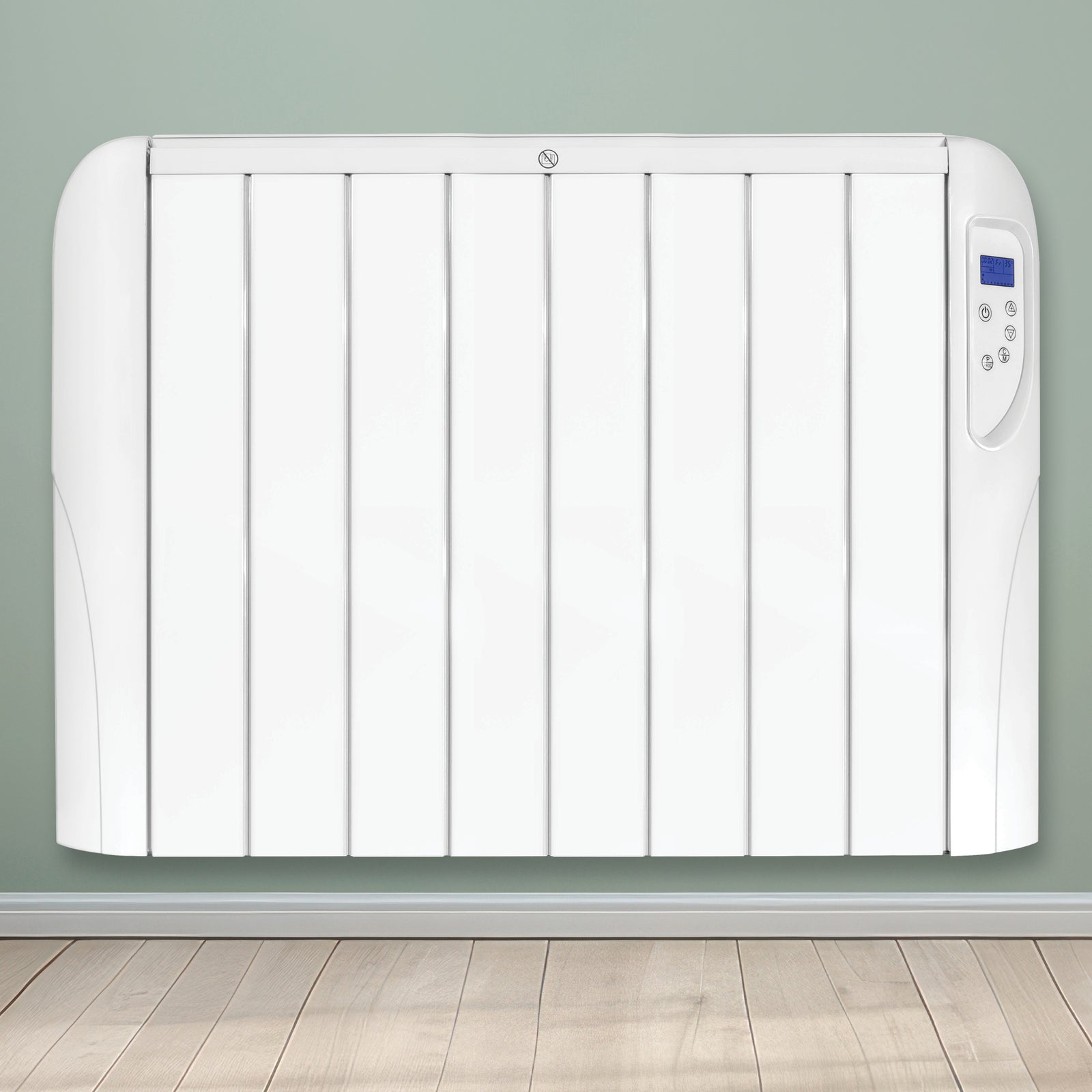Electric Radiator Panel Heater Wall Mounted Advanced Timer Digital Thermostat, Bathroom Safe Room Heater | 2000w | White