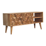 Solid Wood Cubana Media Unit
