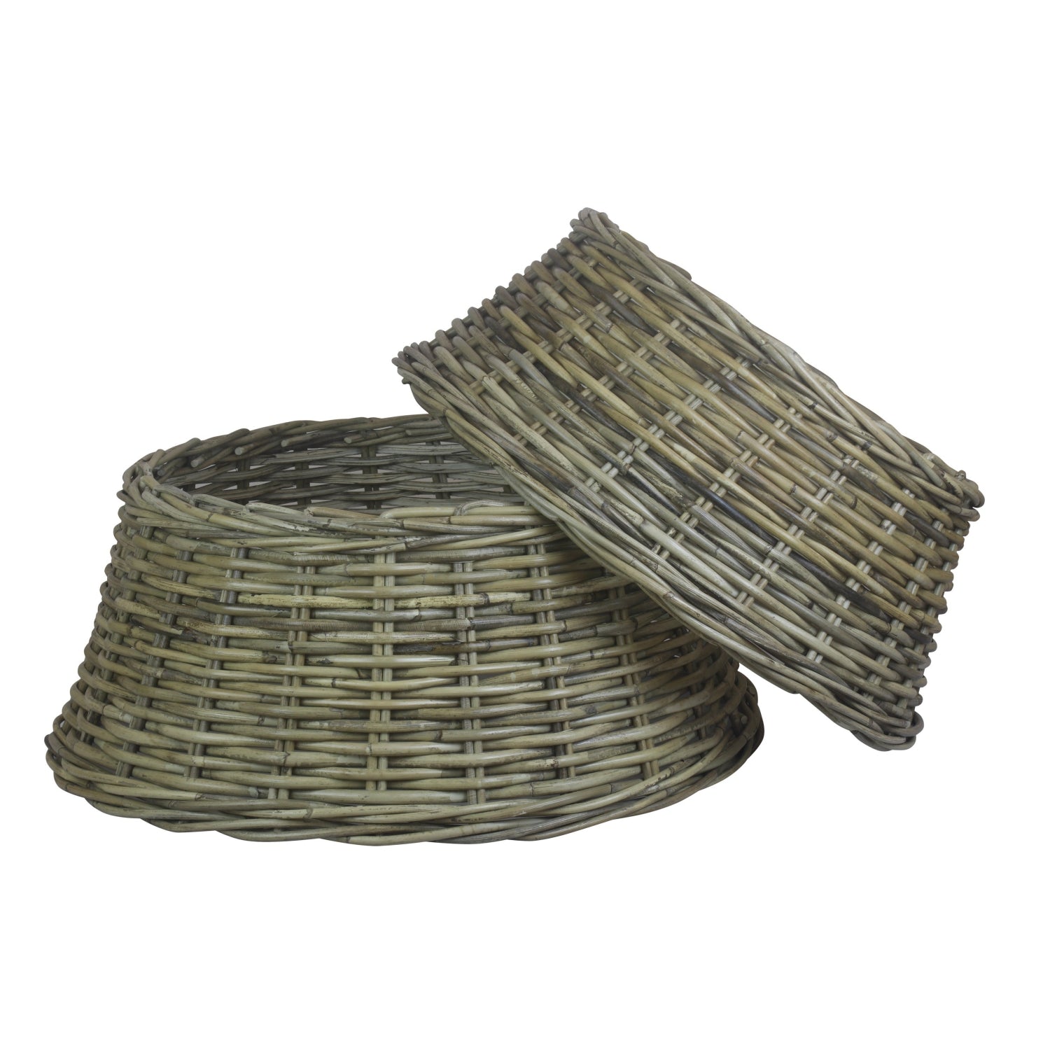 Rattan Christmas Tree Skirt | Small | Brown